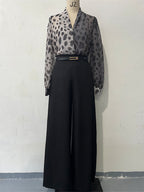 Gray Blouse and Pants