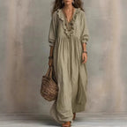 Women's Striped Ruffled Dress
