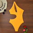 Solid Color One-piece Swimwear