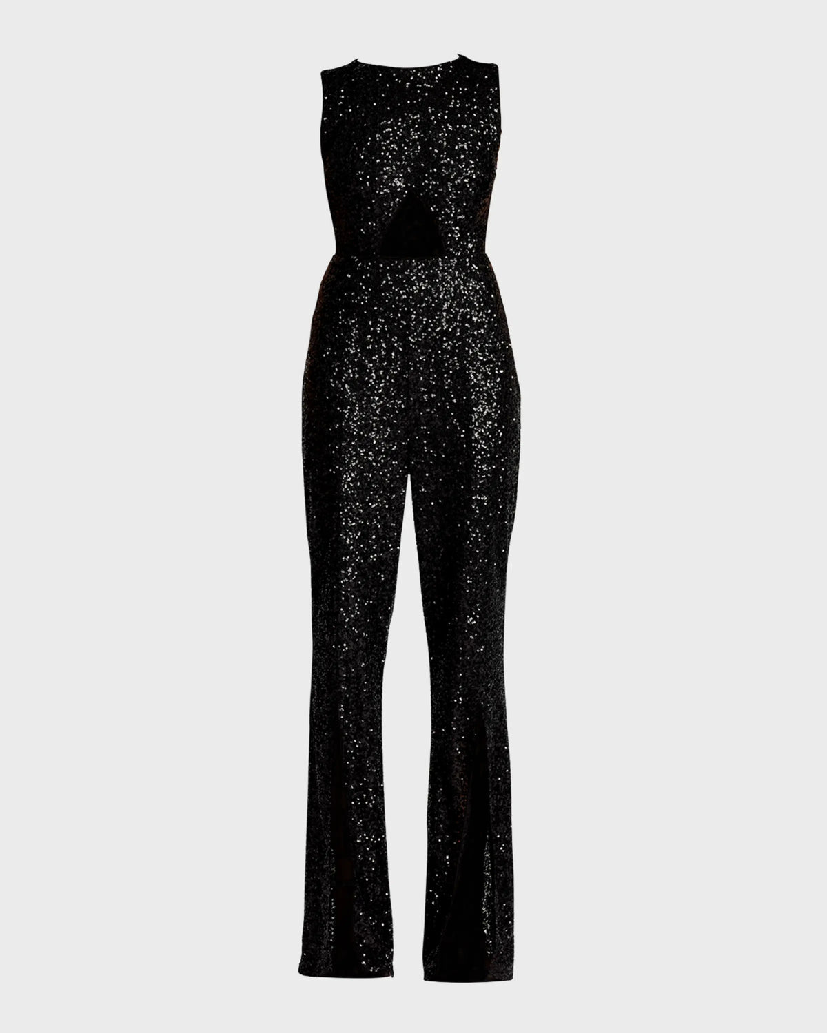 Women's Fall Women's Black Paillette Sleeveless Slim Fit Bodysuit Shapewear
