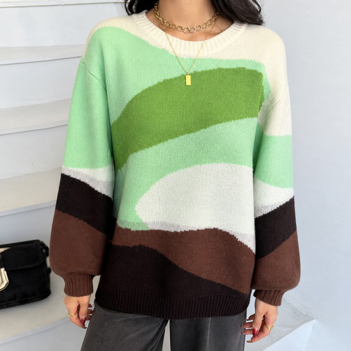 Women's Asymmetric Knit Sweater