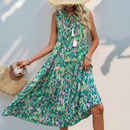 Sleeveless Bohemian Maxi Dress