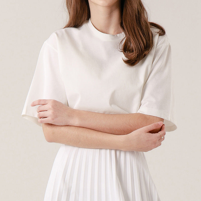 Women's Cotton Crew-Neck T-Shirt – Relaxed Short Sleeve