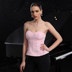 's Vest Three Dimensional Floral Design Backless Top Sling