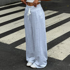Women's Drawstring Wide-Leg Sweatpants