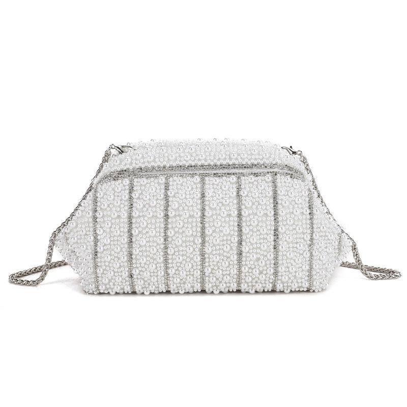 Beaded Pearl Cocktail Clutch