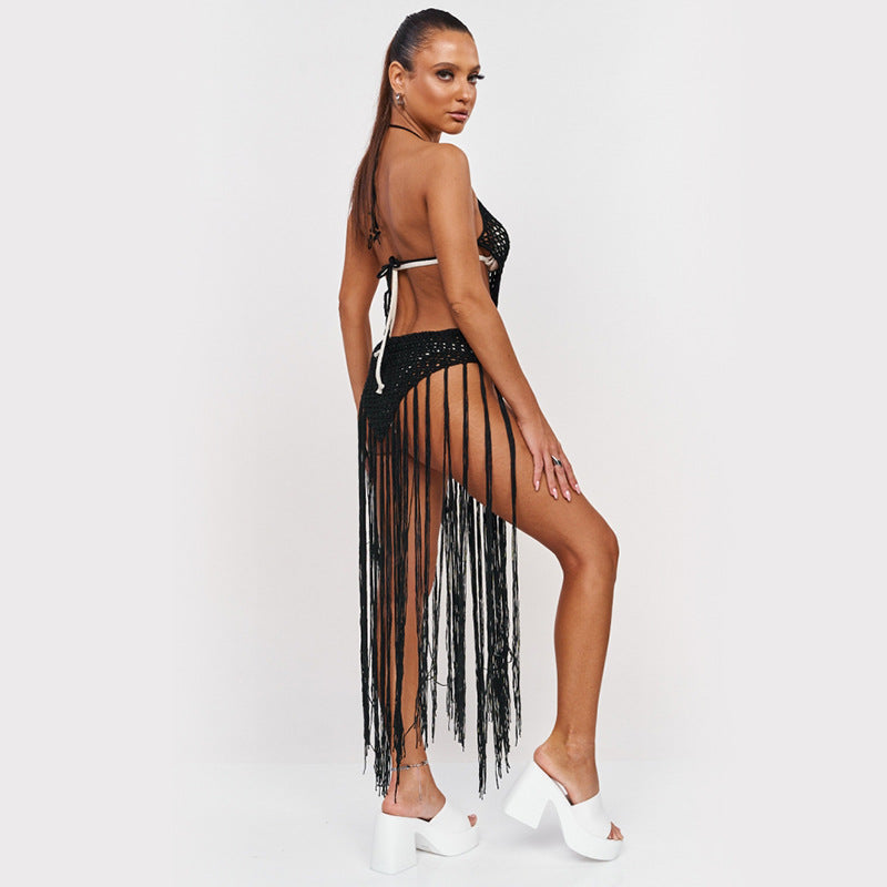Hand Crocheting One-piece Swimwear