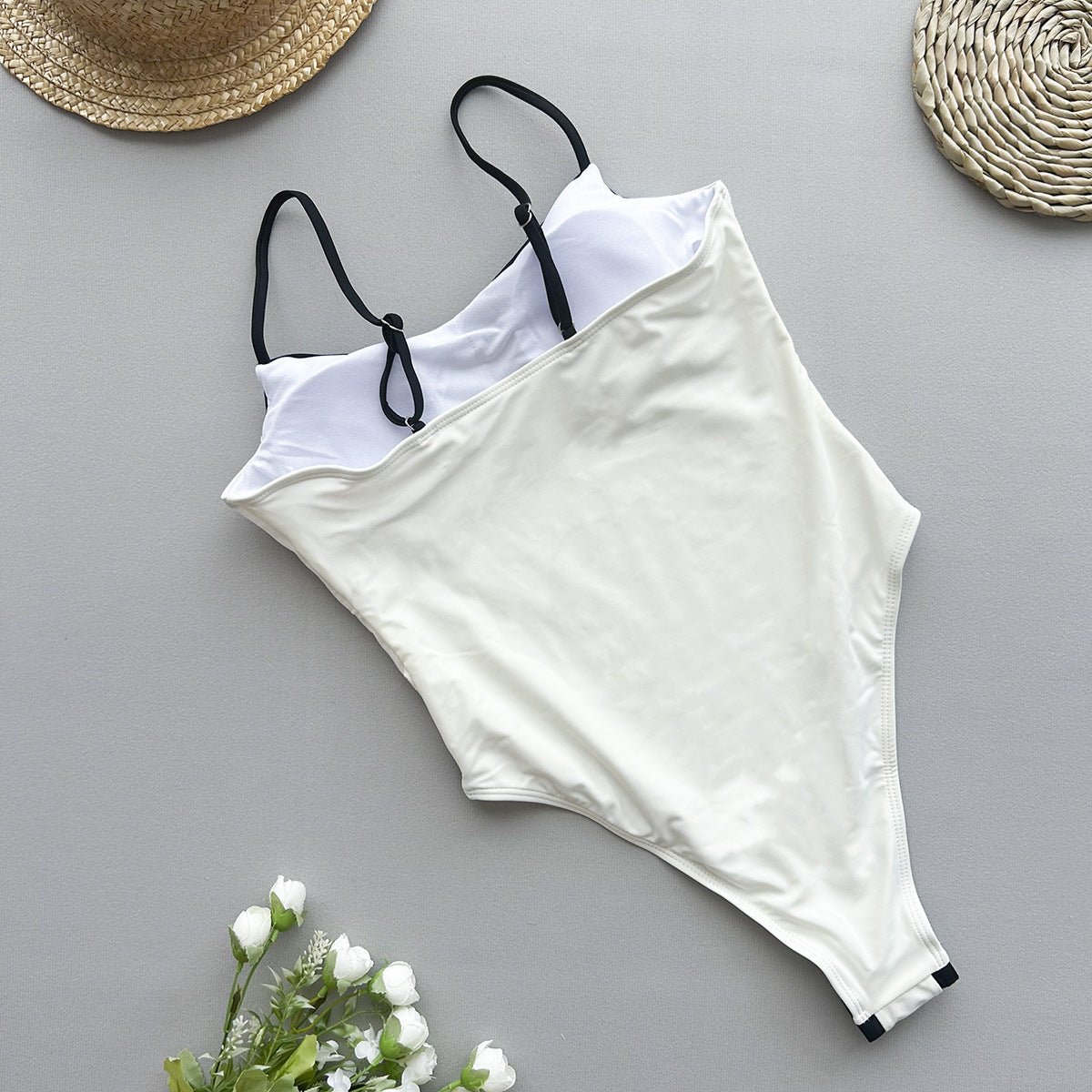 Stitching One-piece Swimwear