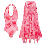 Printed Vacation One-piece Swimwear