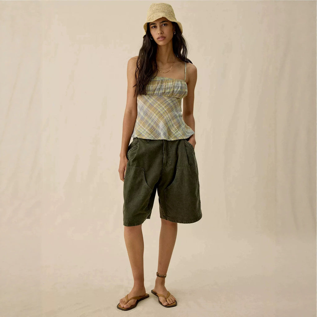 Women's Vintage Pleated Shorts