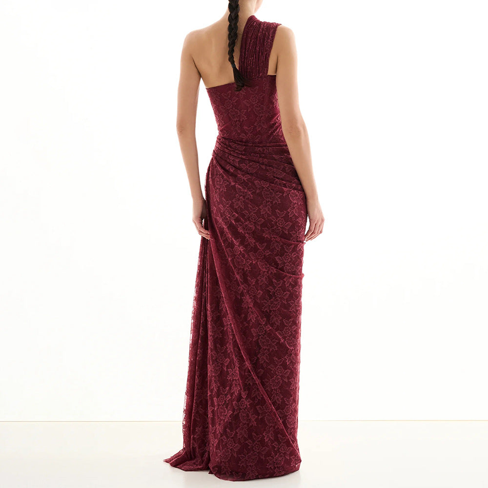 Women's Lace Backless Dress