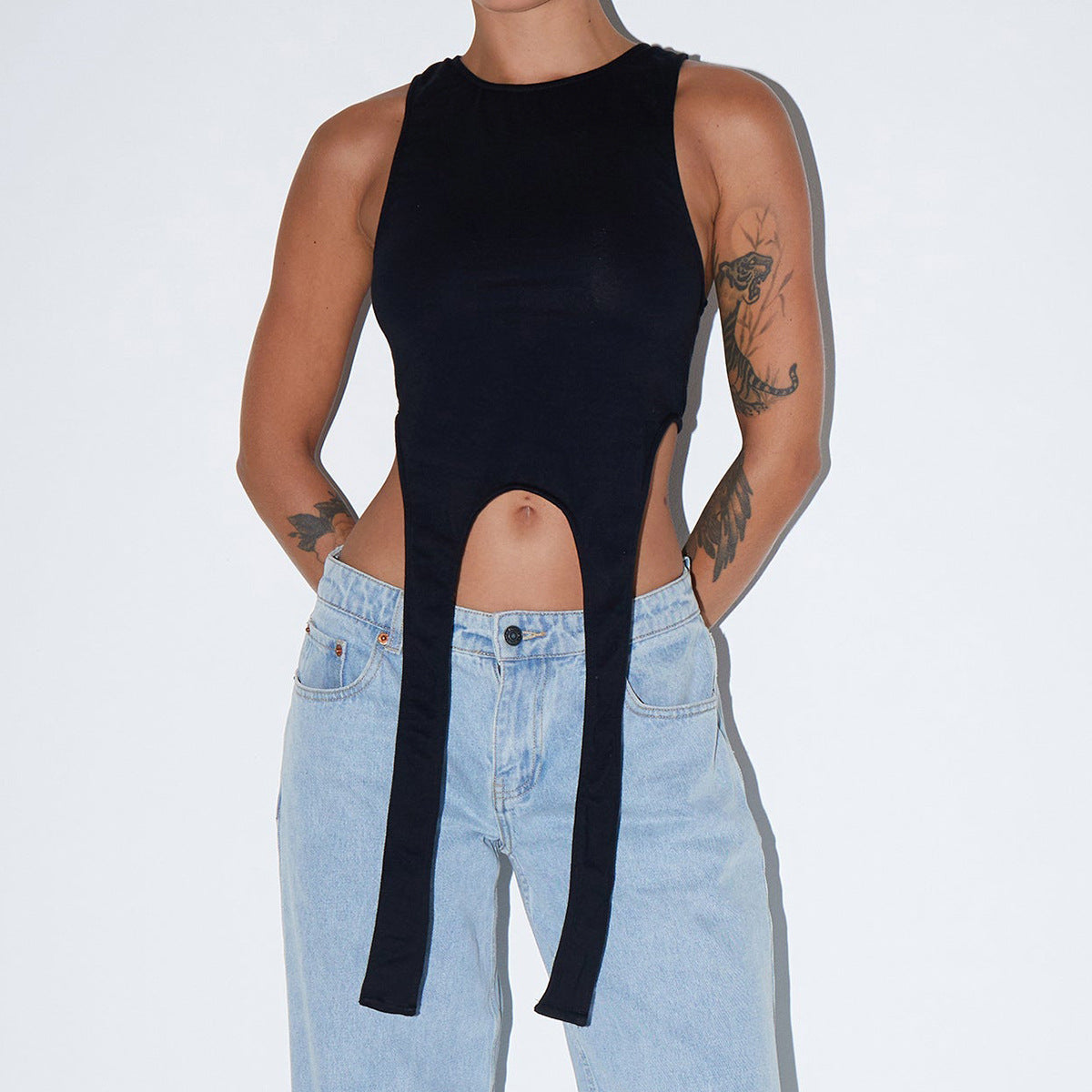 Creative Sleeveless Vest Top