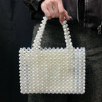 Women's Imitation Pearl Beaded Handbag