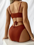 Split Tether Bikini Swimwear