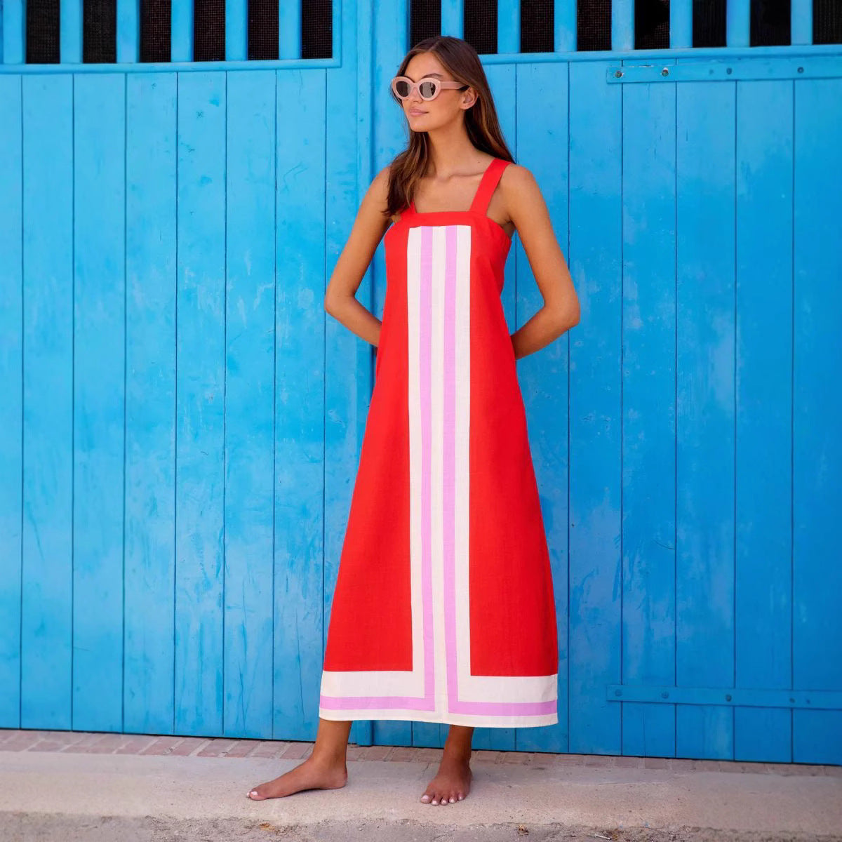 Women's Dress Seaside Vacation Sling Dress