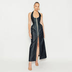 Women's Backless Halter Dress