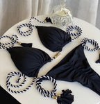 Backless Braid Bikini Swimwear