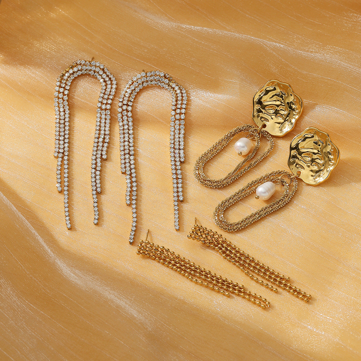 Pearl Tassel Earrings