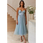 Women's Burgundy Mesh Halter Vacation Dress