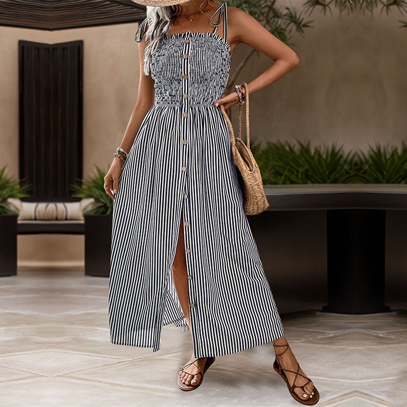 Suspender Stripes Dress