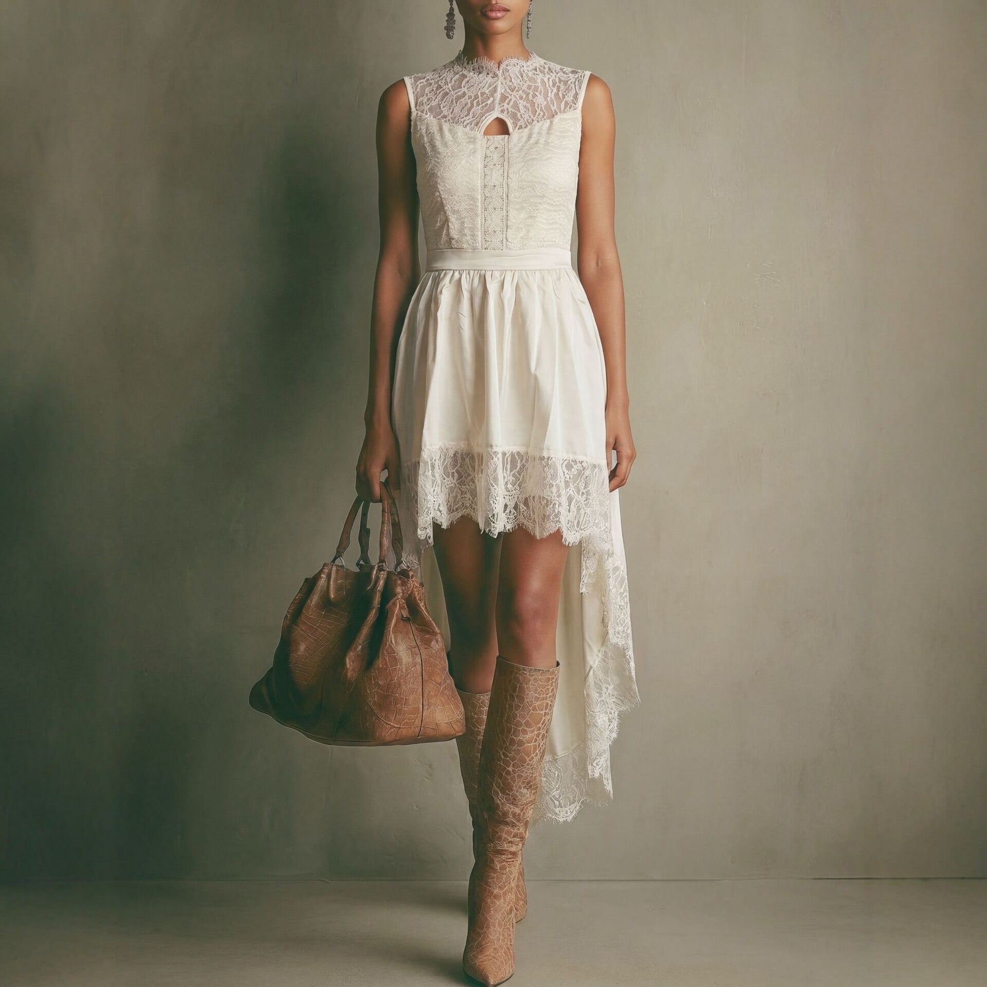 Women's Lace Sleeveless Dress