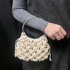 Women's Hand-Woven Knitted Handbag