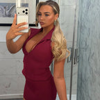 Women Clothing Summer Solid Color Polo Collar SL Zipper Top