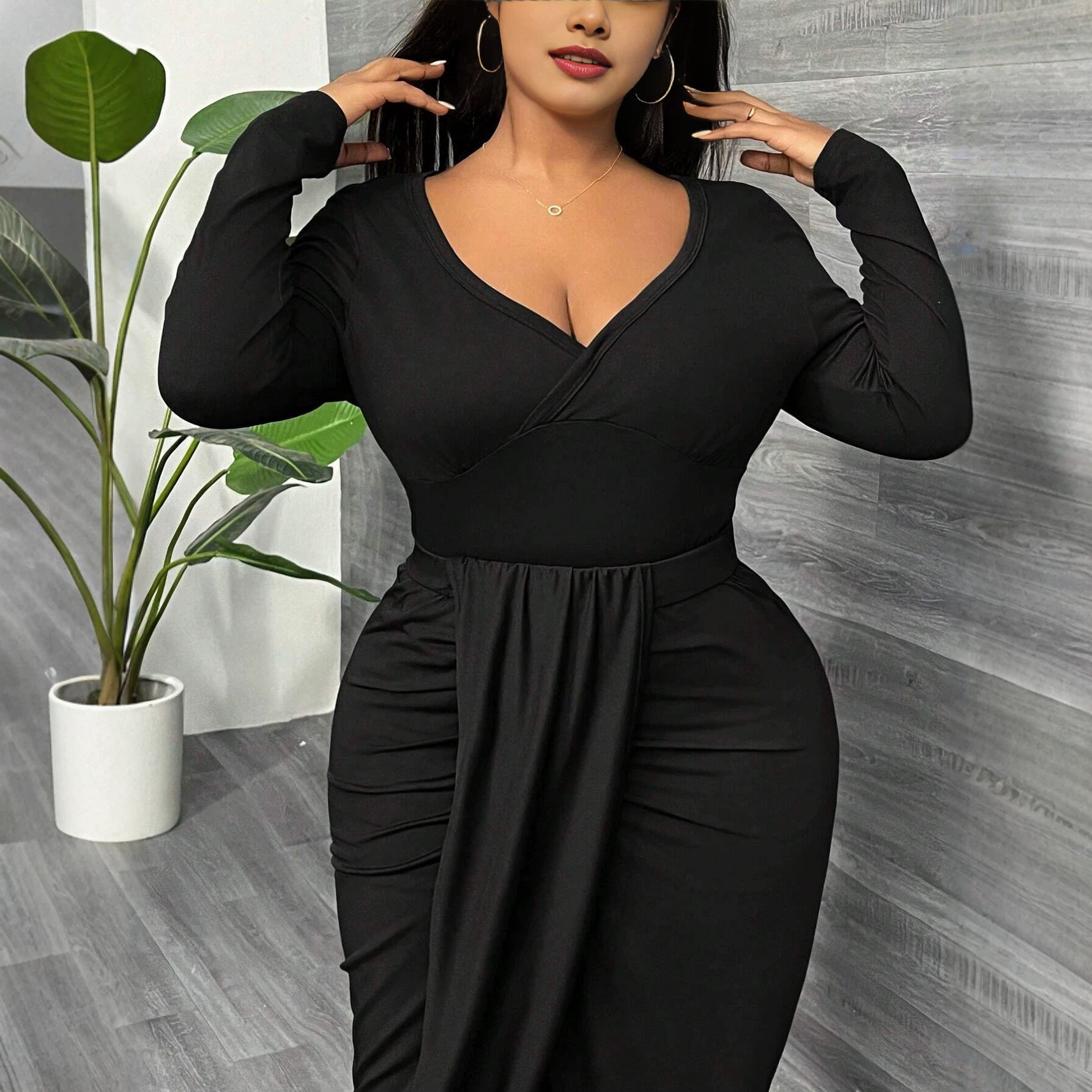 Women's Midi Wrap Dress