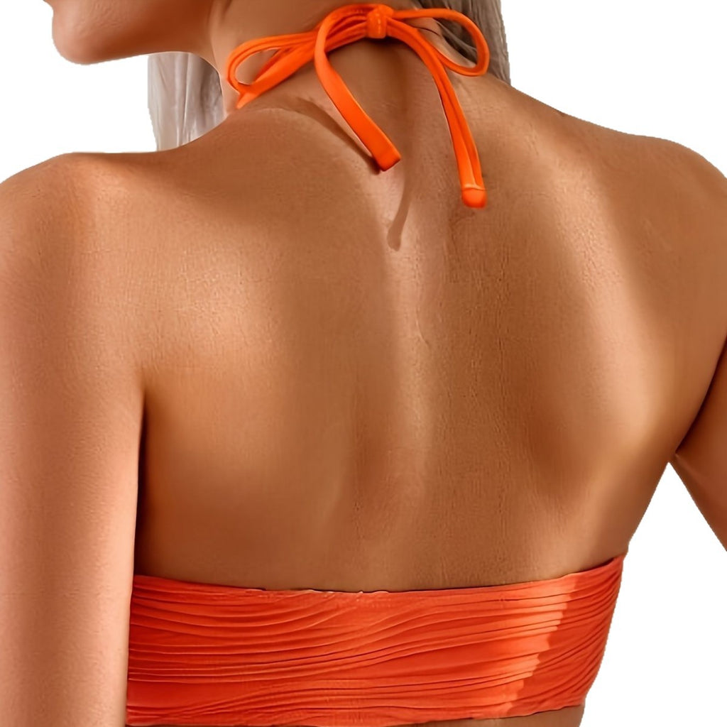Solid Color One-piece Swimwear