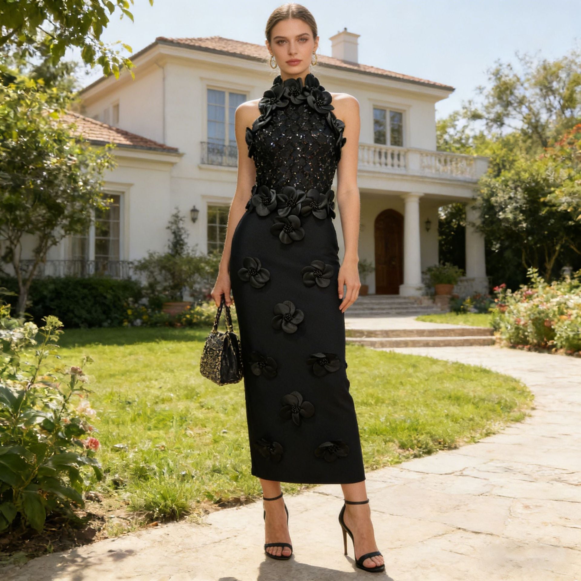 Women's Sheath Floral Dress
