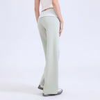 Women's Color-Block Wide-Band Yoga Pants