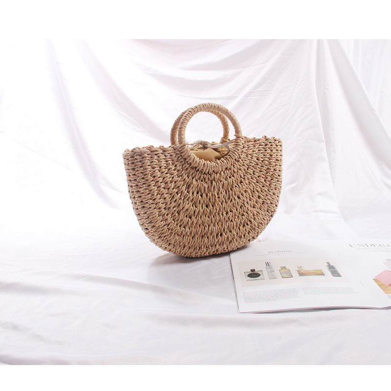 Paper String Small Bucket Coffee Color