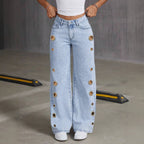 Women's Low-Rise Wide-Leg Jeans