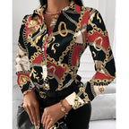 Women's Top Shirt Spring Autumn Long Sleeve Elegant Single Breasted Cardigan Shirt Women