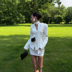 Blazer & Hip Skirt Set