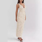 Women's Strap Split Maxi Dress