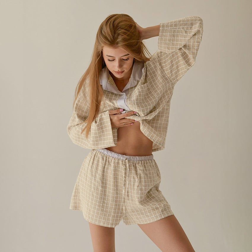 Autumn Plaid Pajamas Lingerie