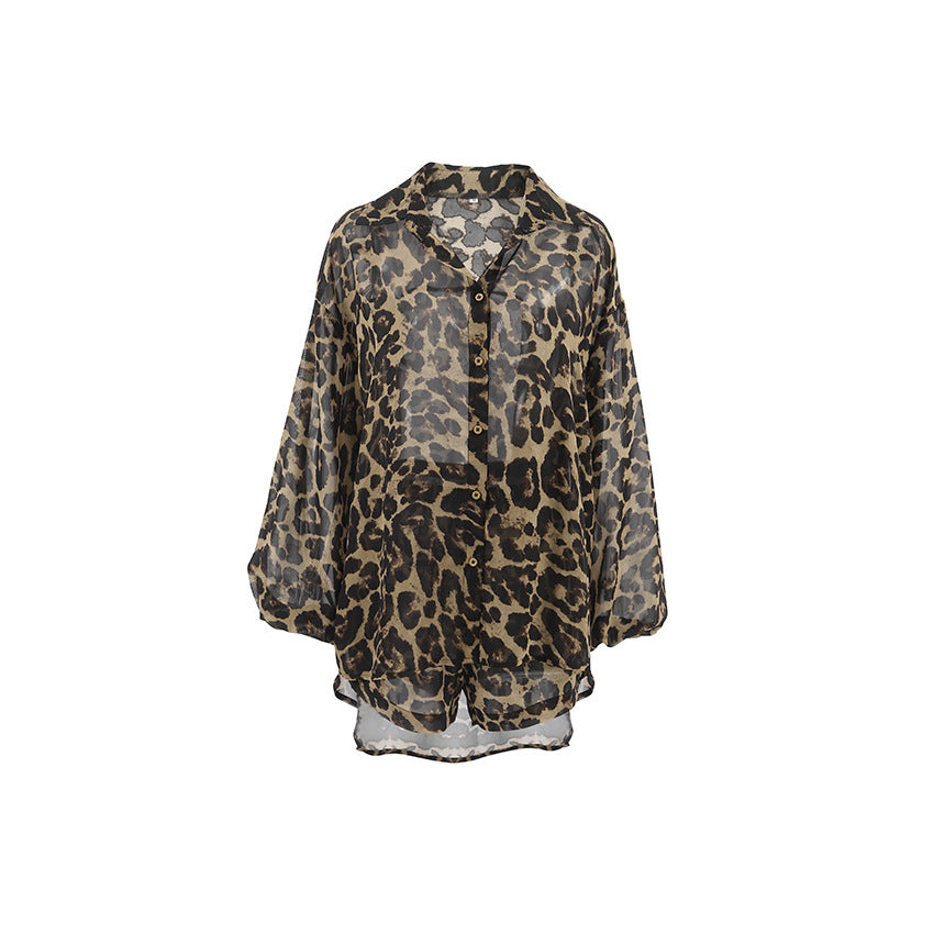 Leopard Print Pajamas Lingerie