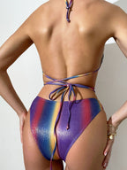 Gradient Color One-piece Swimwear