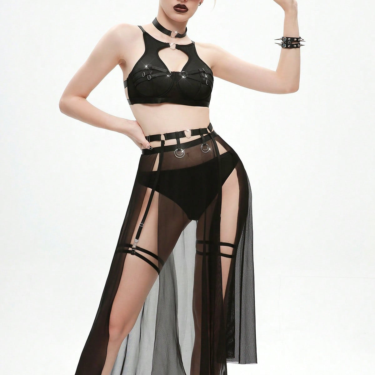 Solid Color Stockings Lingerie