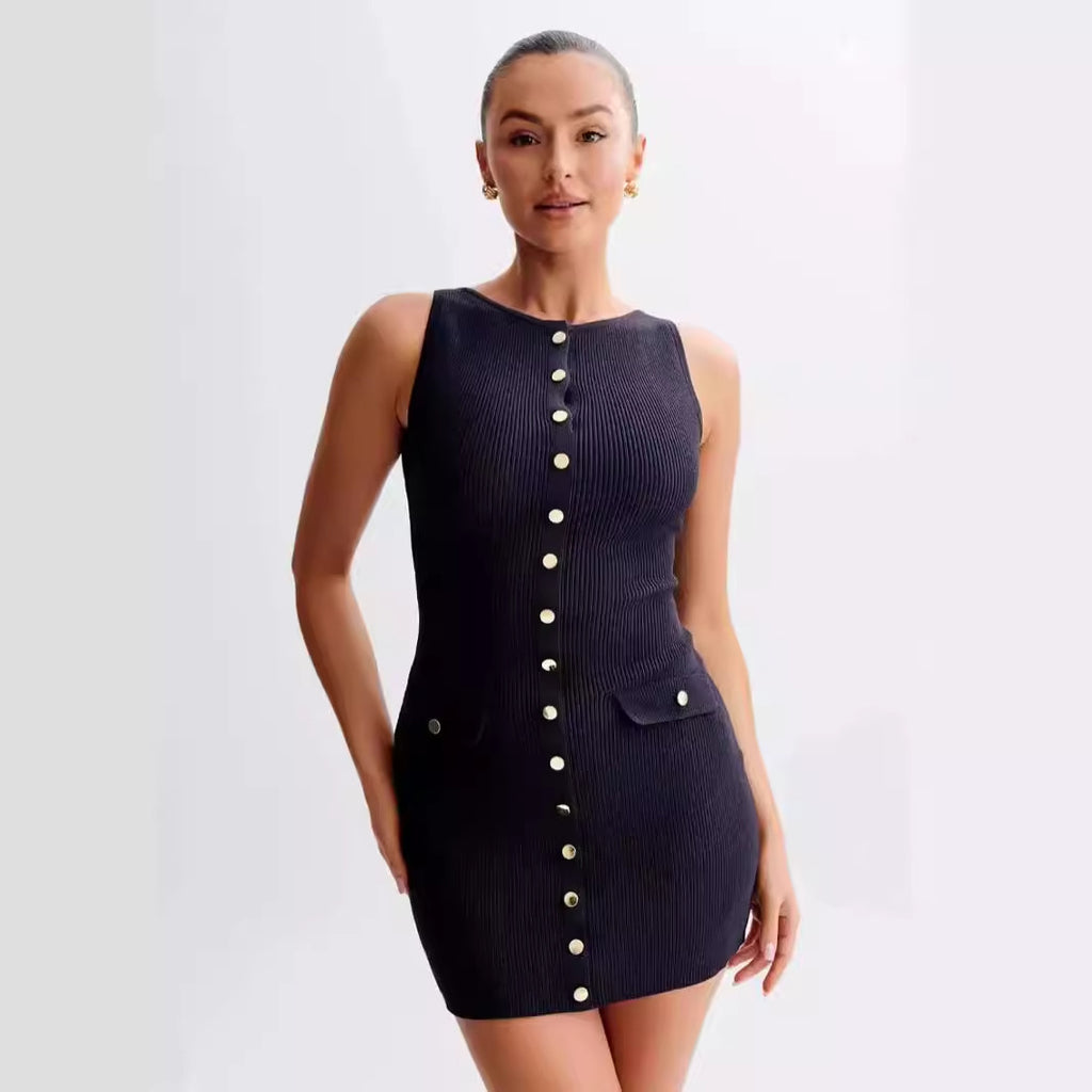 Sleeveless Jersey Mini Dress