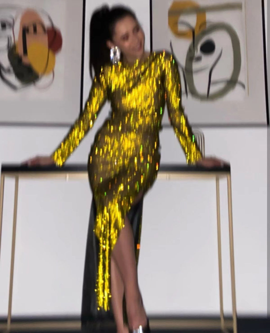 Gold on Black Background