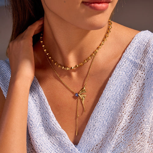 Women's Butterfly Layered Necklace