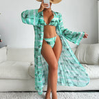 Split Three One-piece Swimwear