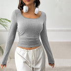 Women’s Round-Neck Short-Sleeve Basic Top
