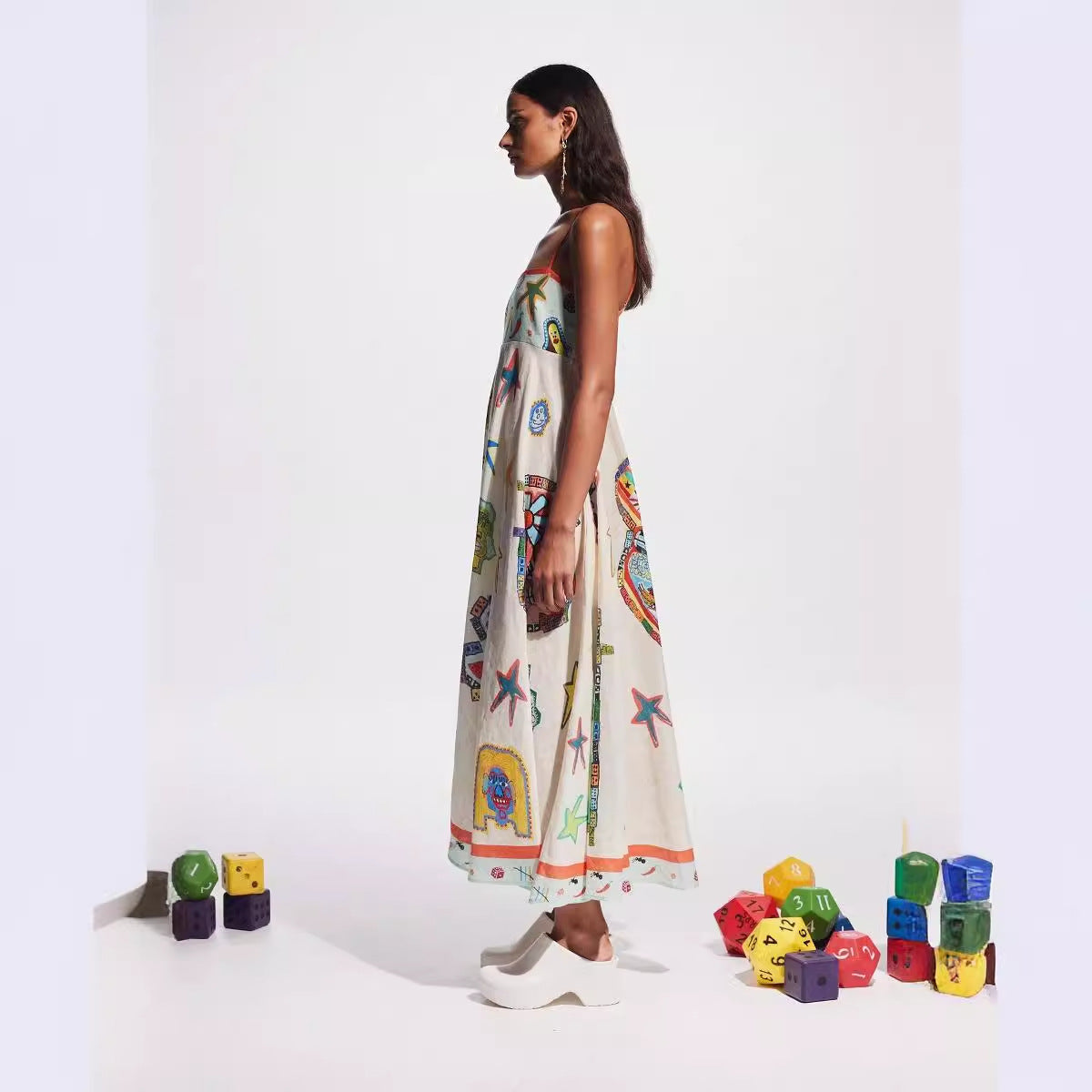 Women's Sling Cotton Dress