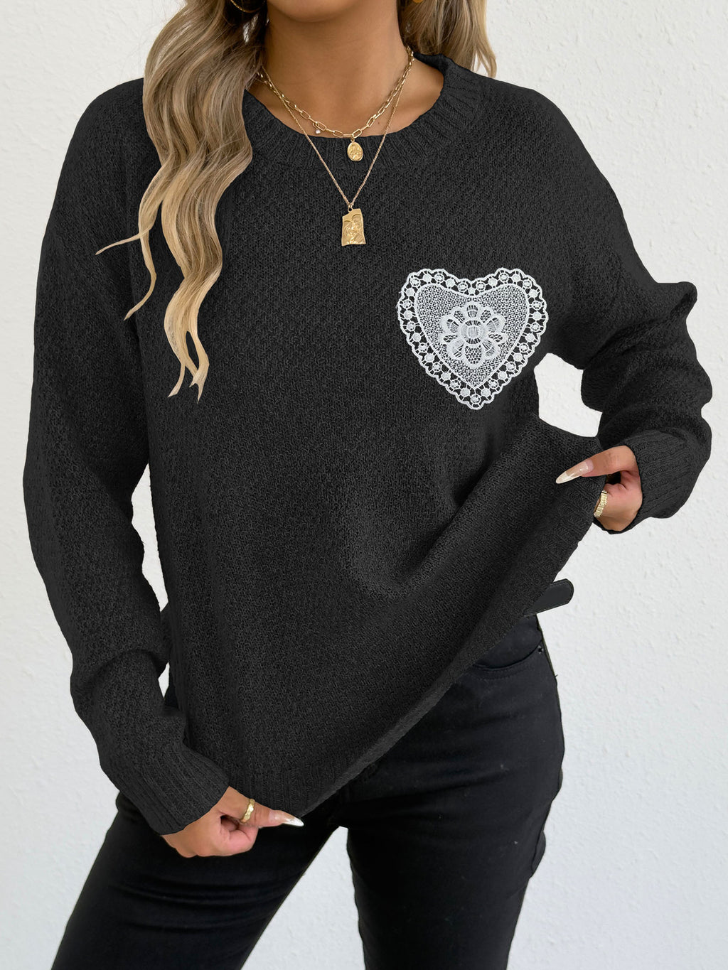 Black Lace Pocket
