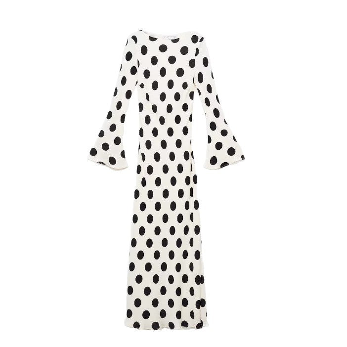 Polka-Dot A-Line Dress