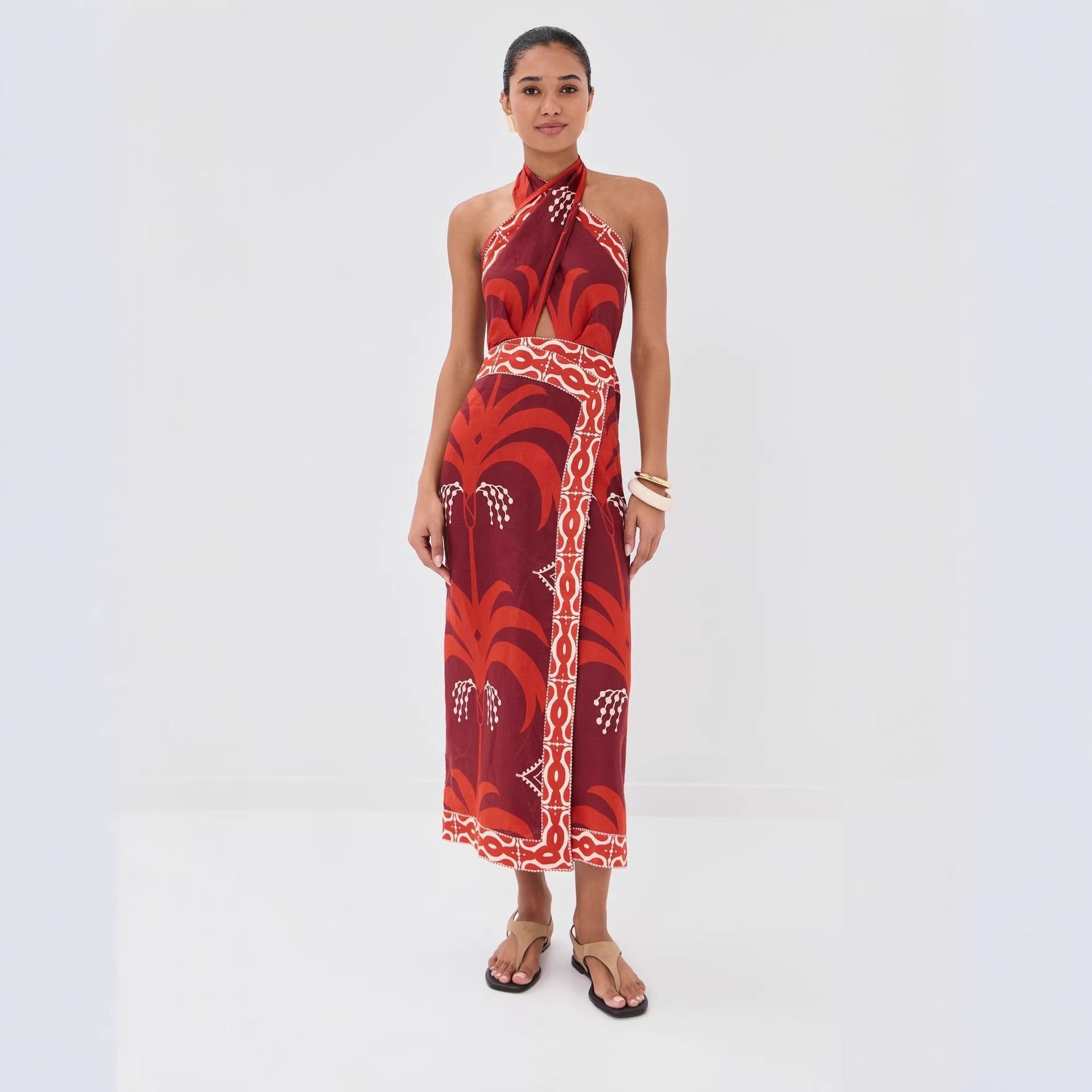 Women's Lace Backless Dress
