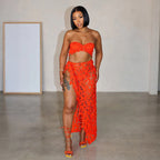Women's Lace Three-Piece Bikini Set